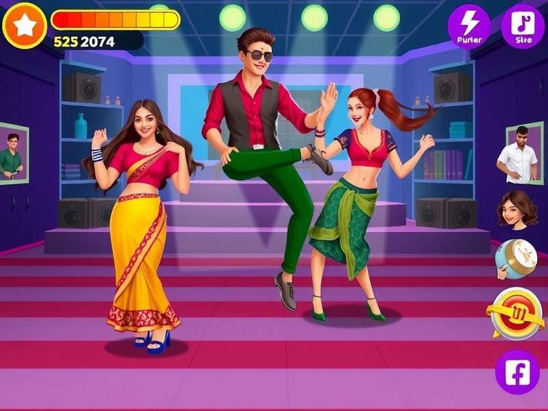 Bollywood Rhythm Rush Game Screenshot